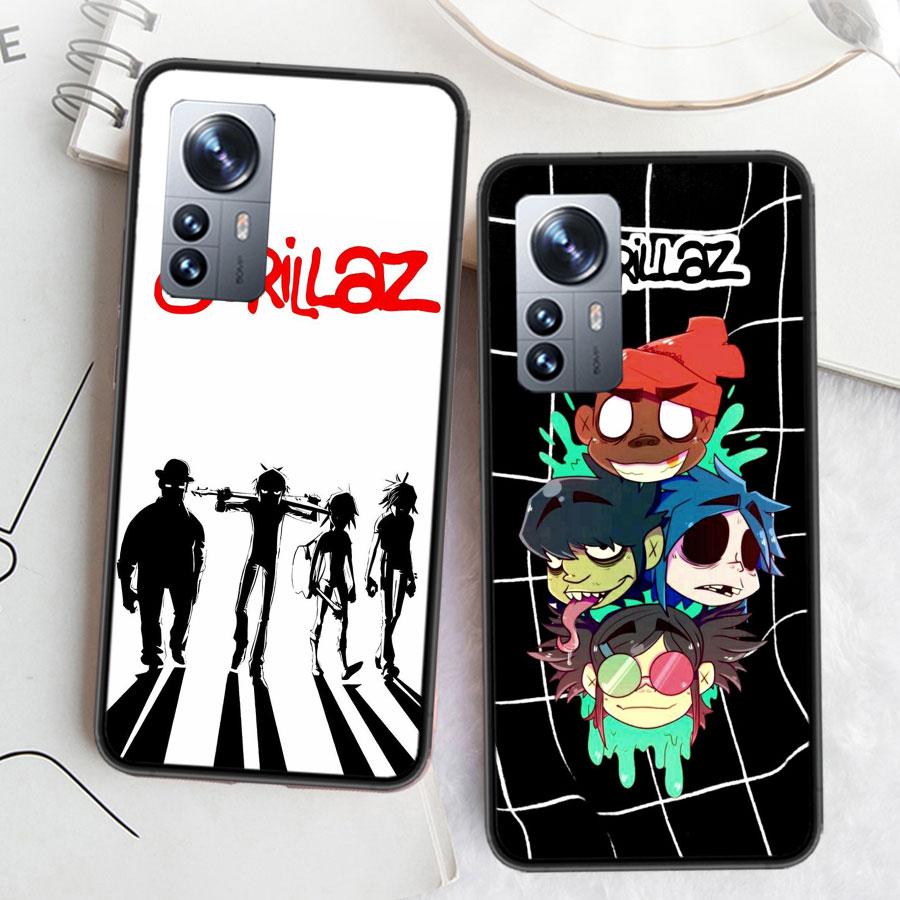 Gorillaz Anime Phone Case For Xiaomi Poco F7 Mi 14 Ultra 15 13 12 Pro 11T 10T 12T Pro 12X 11i 11 10 Lite 5G 9 8 Cover Capa Coque