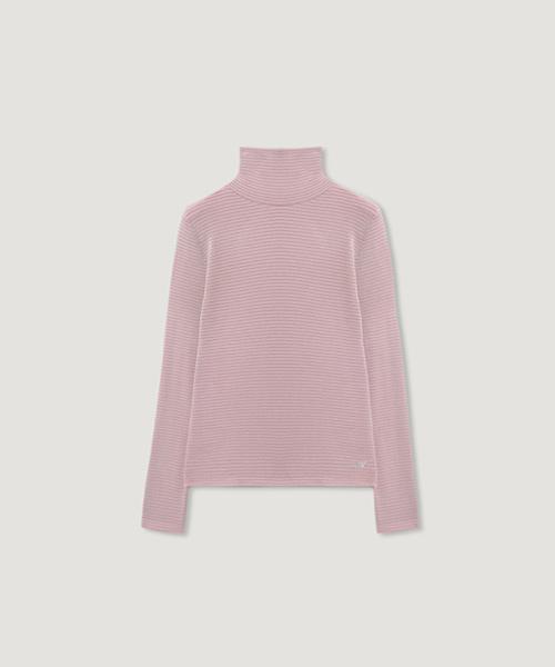 Diaeni Molly Stripe Turtle Neck Top