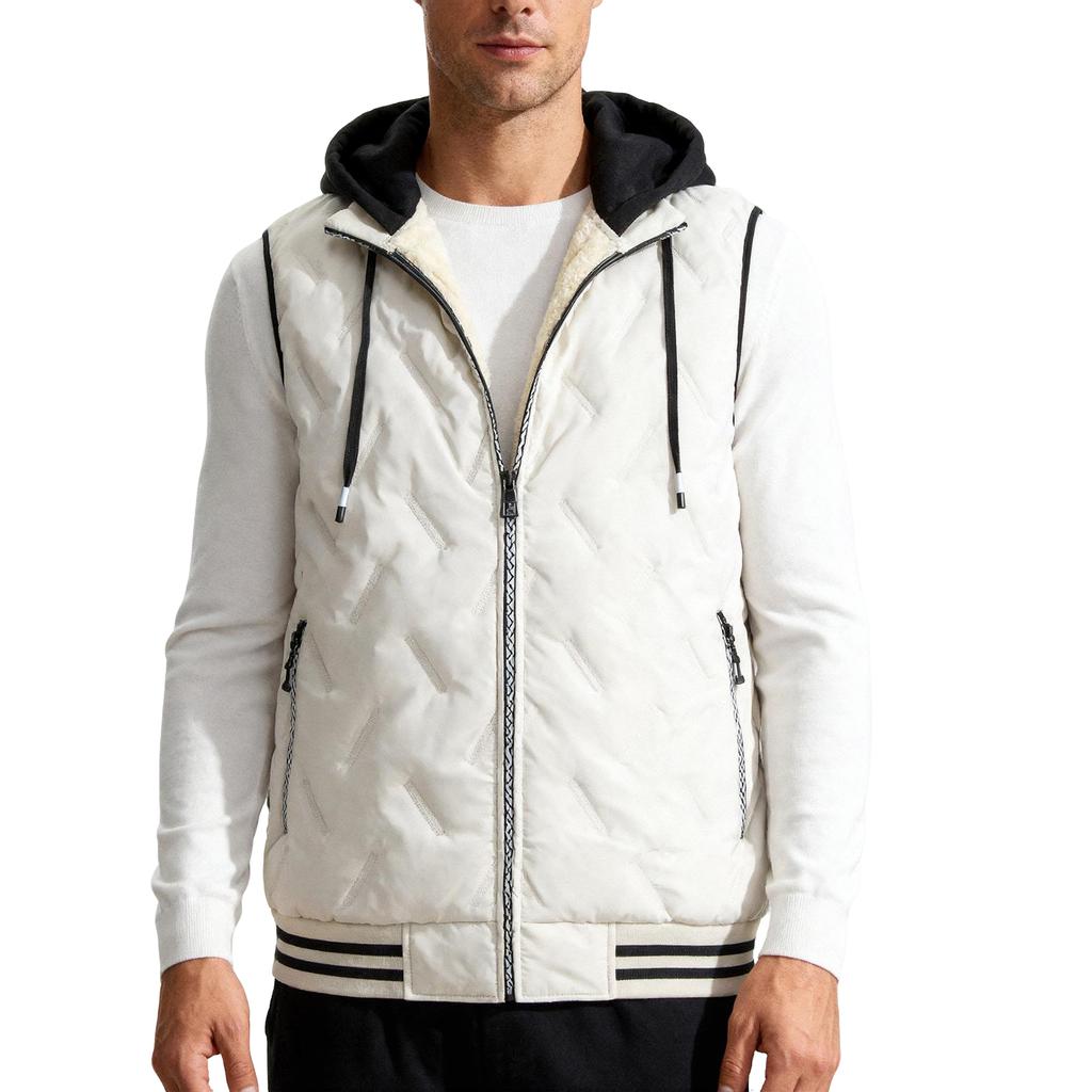 Men's Vest Winter Warm Sleeveless Jacket Lightweight Comfortable Waistcoat Outdoor Casual Coat