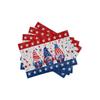 Of 4, Patriotic Gnome Placemats for July 4Th, Featuring American Stars, Perfect for Festive Dining Table Decor