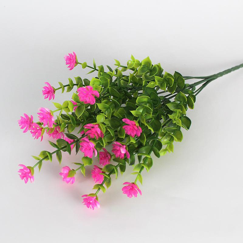 3 Stück Künstliche Blumen Outdoor Anti-UV Begrünung Strauchpflanzen für Zuhause Küche Büro Hochzeit Gartendekoration Kunstblumen