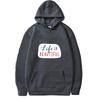 Autumn Fleece Korean Fashion Solid Color Finger Heart Drawstring Pockets Hooded Long Sleeve Loose Hoodie Sweatshirts Top