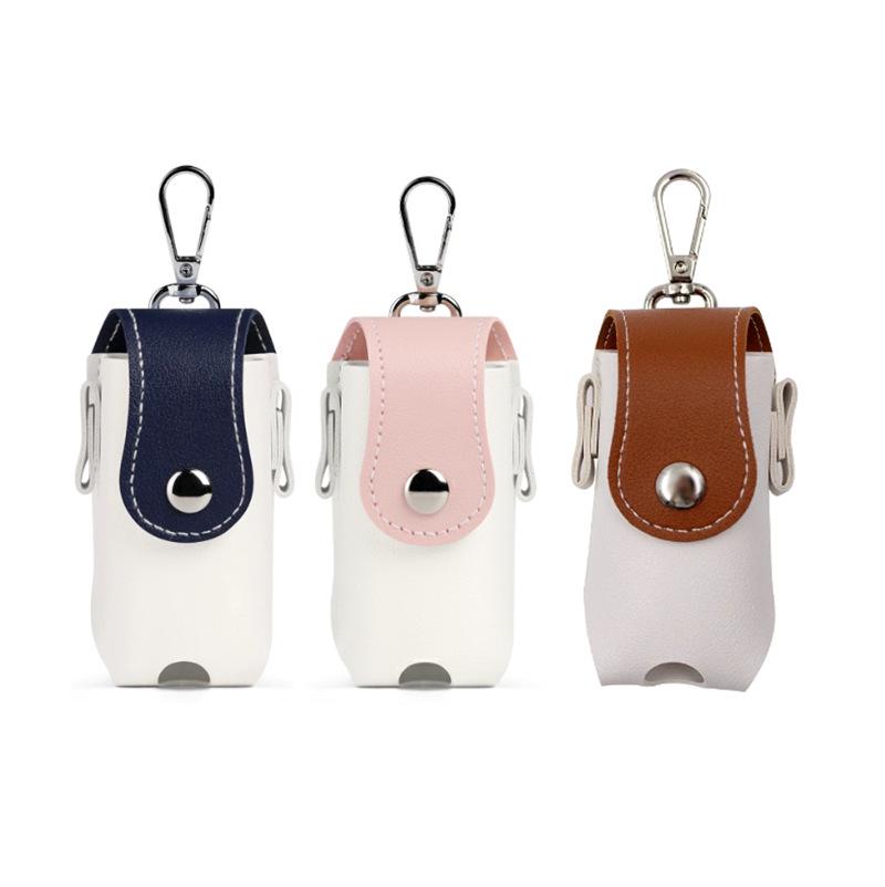 Japanese-Korean Patchwork Style Golf Ball Waist Pouch - PU Leather Protective Cover