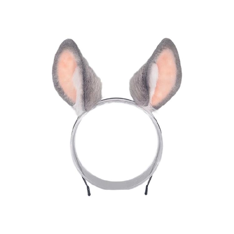 Animal Ears Headbands Animal Tail Bunnies Costumes Bunnies Ears Headband Faux Furs Tail Halloween Cosplay Party Costume