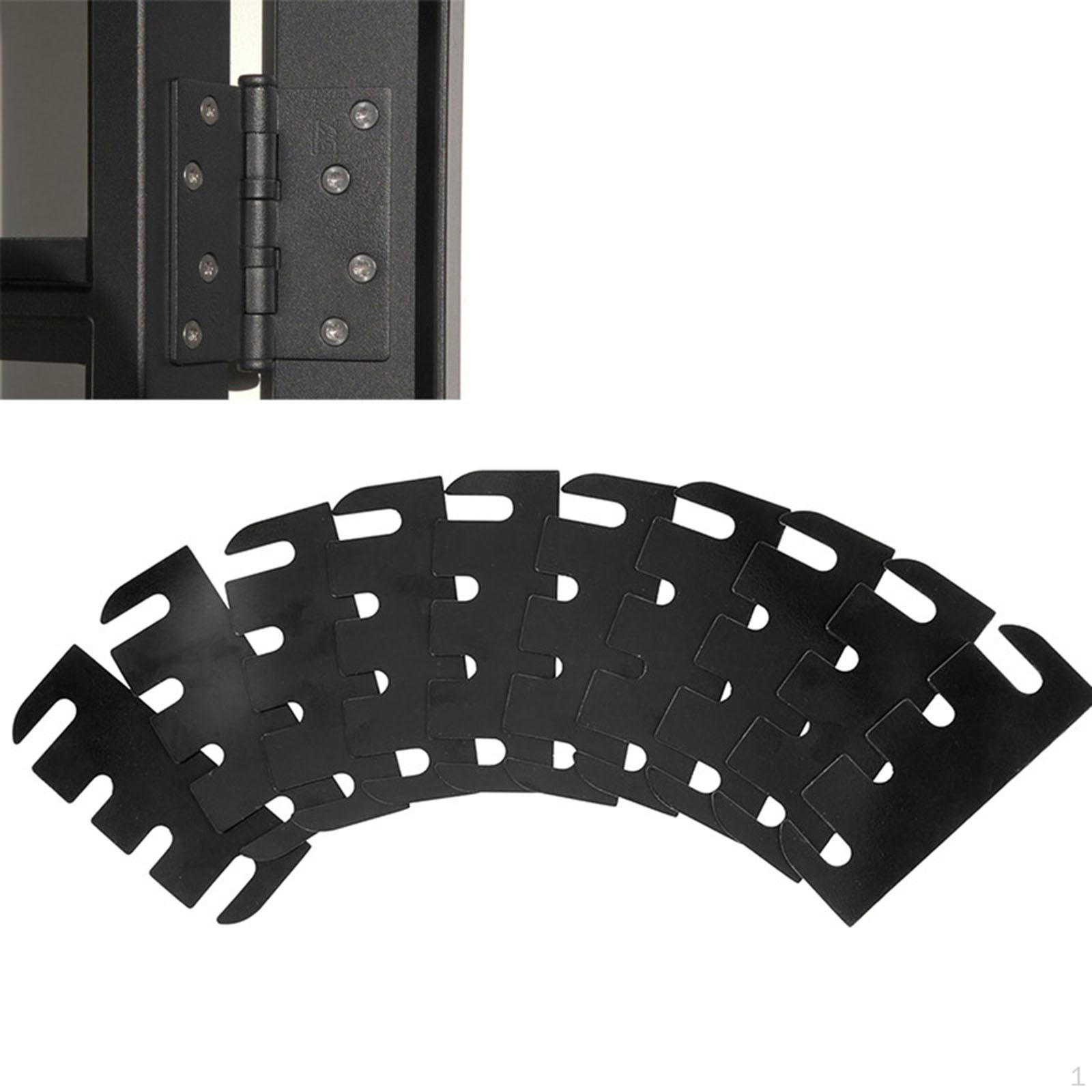 

10 Pieces Door Hinge Shims for Repair,Easy to Install,Sturdy Accessories,4 inch Spacer Gasket