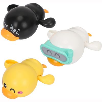 3 Pack Bath Toy, Kids Cute Duck Clockwork Bathtub Swimming Pool Toy, Wind Up Baby Bath Toys for Toddlers 1-3, Boys & Girls Water Bath Toy Set