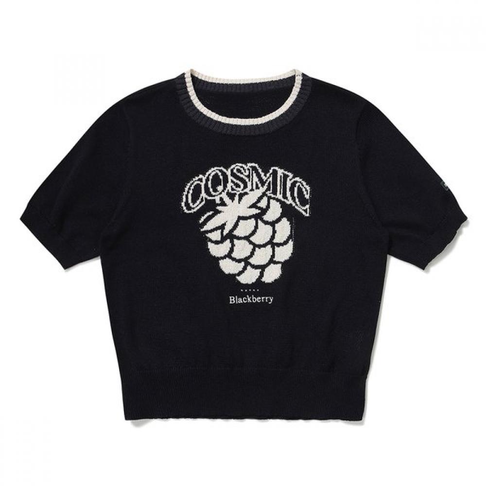 Свитер с коротким рукавом BBC Earth Темно-синий 24ss 090