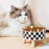 Elevated Cats Feeder Bowl Anti-choking Raised Cat Food Water Bowl With Stand Pet Feeding Drinking Supplies