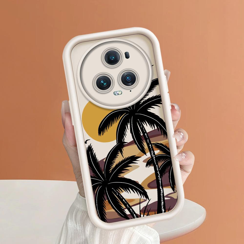 Weiches Silikon-Telefongehäuse mit quadratischem Leiterdruckmuster, vollständige Kameraabdeckung, stoßfeste Gummischutzhülle für Huawei Honor