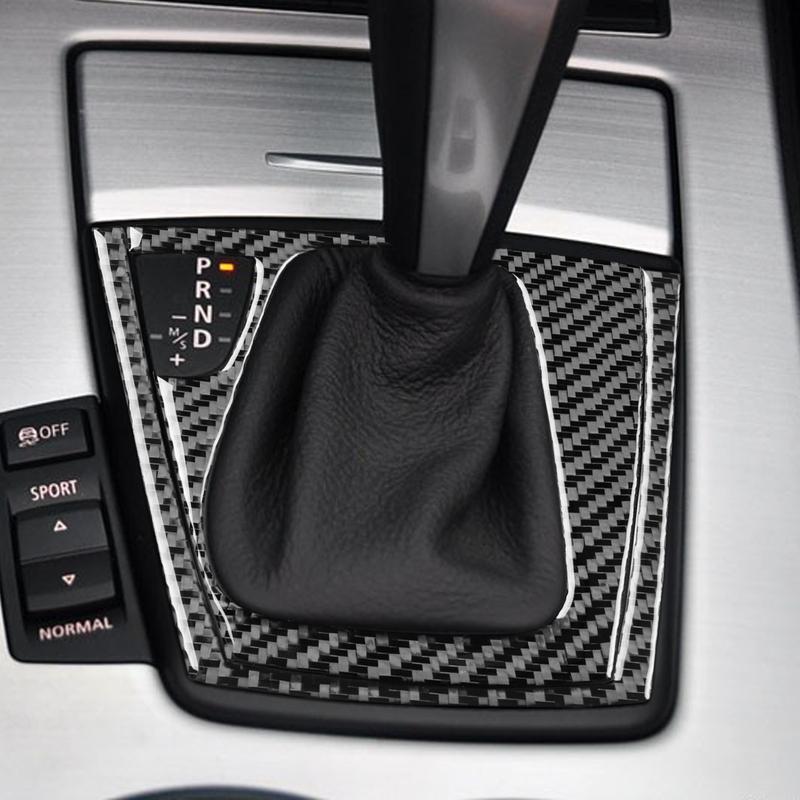 For BMW Z4 E89 2009-2016 Car Central Console Gear Shift Panel Trim Cover Sticker Carbon Fiber Decoration Interior Accessories