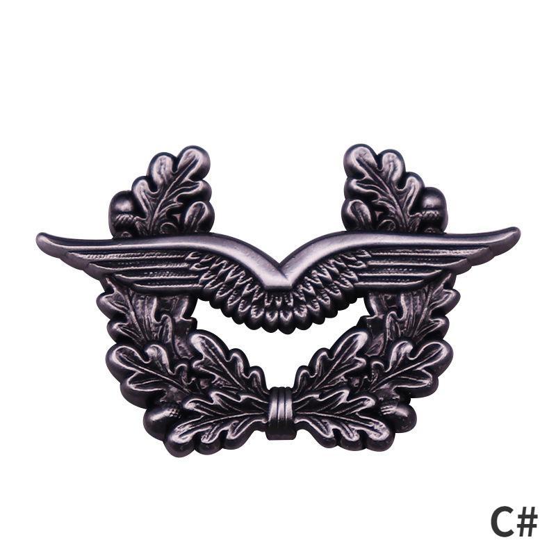 Винтажная брошь-орел, эмалевые значки зенитного орудия, военные броши, металлическая медаль, значки с орлом, аксессуары для рюкзака, ювелирные изделия Ginger