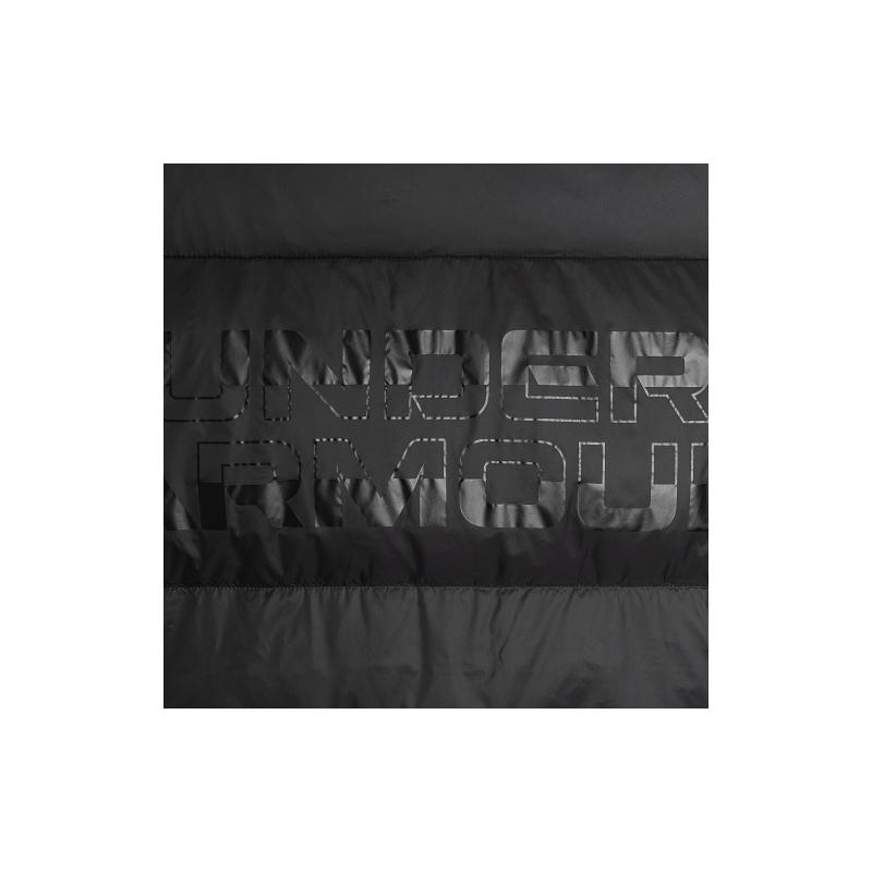 Under Armour Casual Hooded Down Jacket With Large Pockets Men Outerwear Black 1382092-001