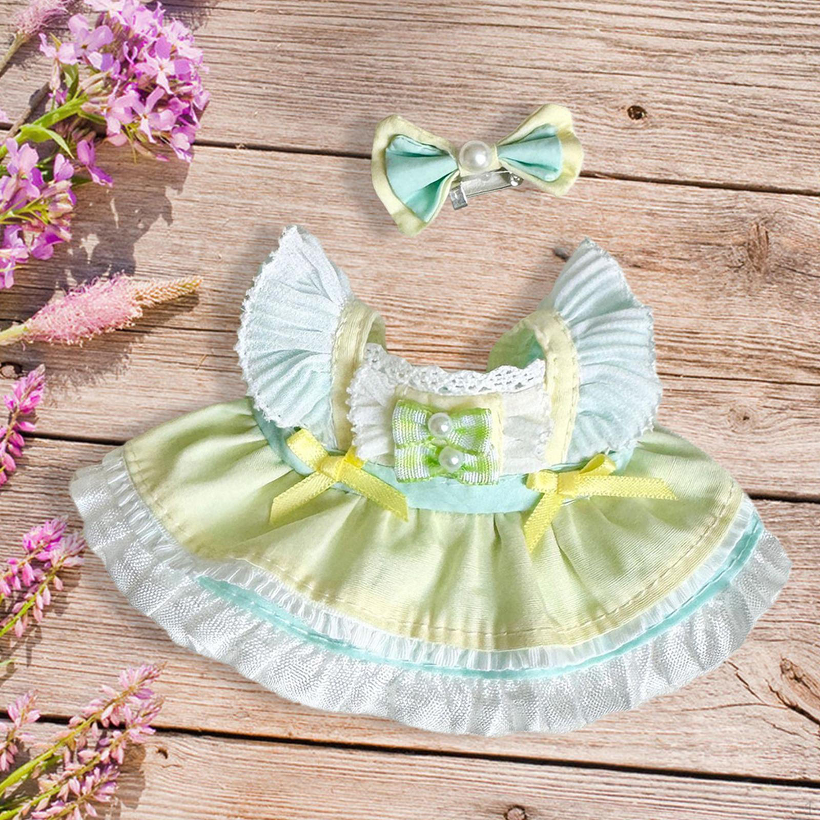 

15 см 17 см плюшевая кукольная одежда милые дети ролевые игры фото реквизит мягкая одежда зелёный