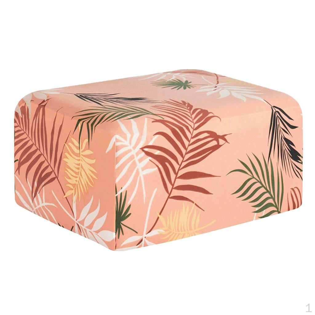 Пуф для ног из эластичного спандекса с цветочным принтом оранжевый 1500₽