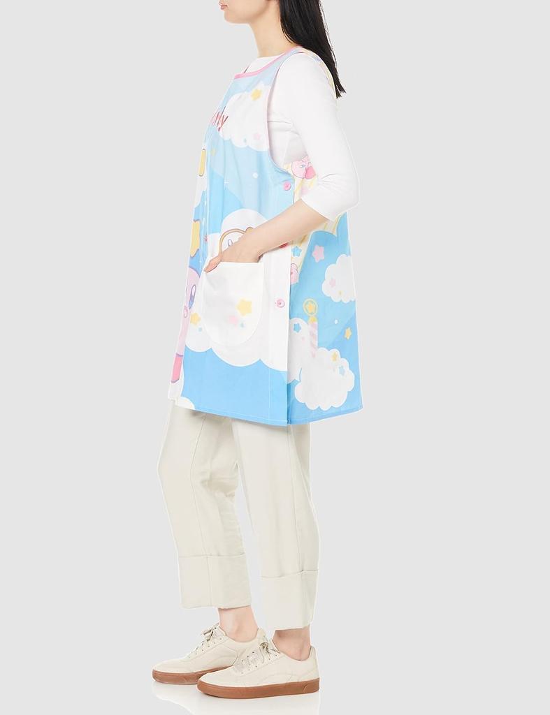 Marushin Magical H84 X for for Nursery Nursery 4585008200 Orchid-shaped Apron, Kirby's Sky, W61.5cm, Adults, Thin, Schools, Teachers, Kindergartens,