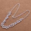 Silver Plated Necklace Set S925 Silver Bracelet Set Silver Plated Jewelry Girls Grape Bracelet Necklace