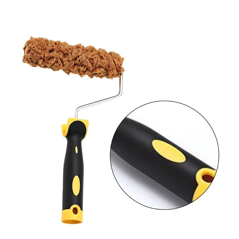 Complete Painting Set With 3 Drywall Texture Rollers and Roller Frame Convenient for Wall Surfaces  Finishes Daily Use