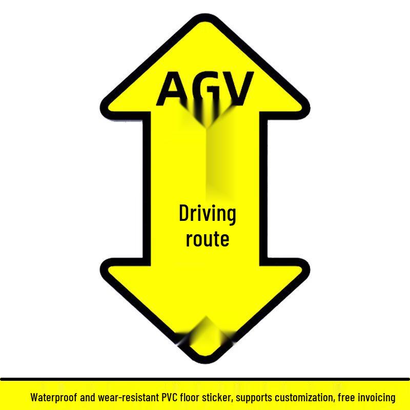 Traffic Route Direction Warning Sign
