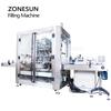 ZONESUN ZS-VTFM1 Explosion-Proof 6-Head Servo Filling Machine for Alcohol, Disinfectant & Cosmetic Bottle Packaging Line