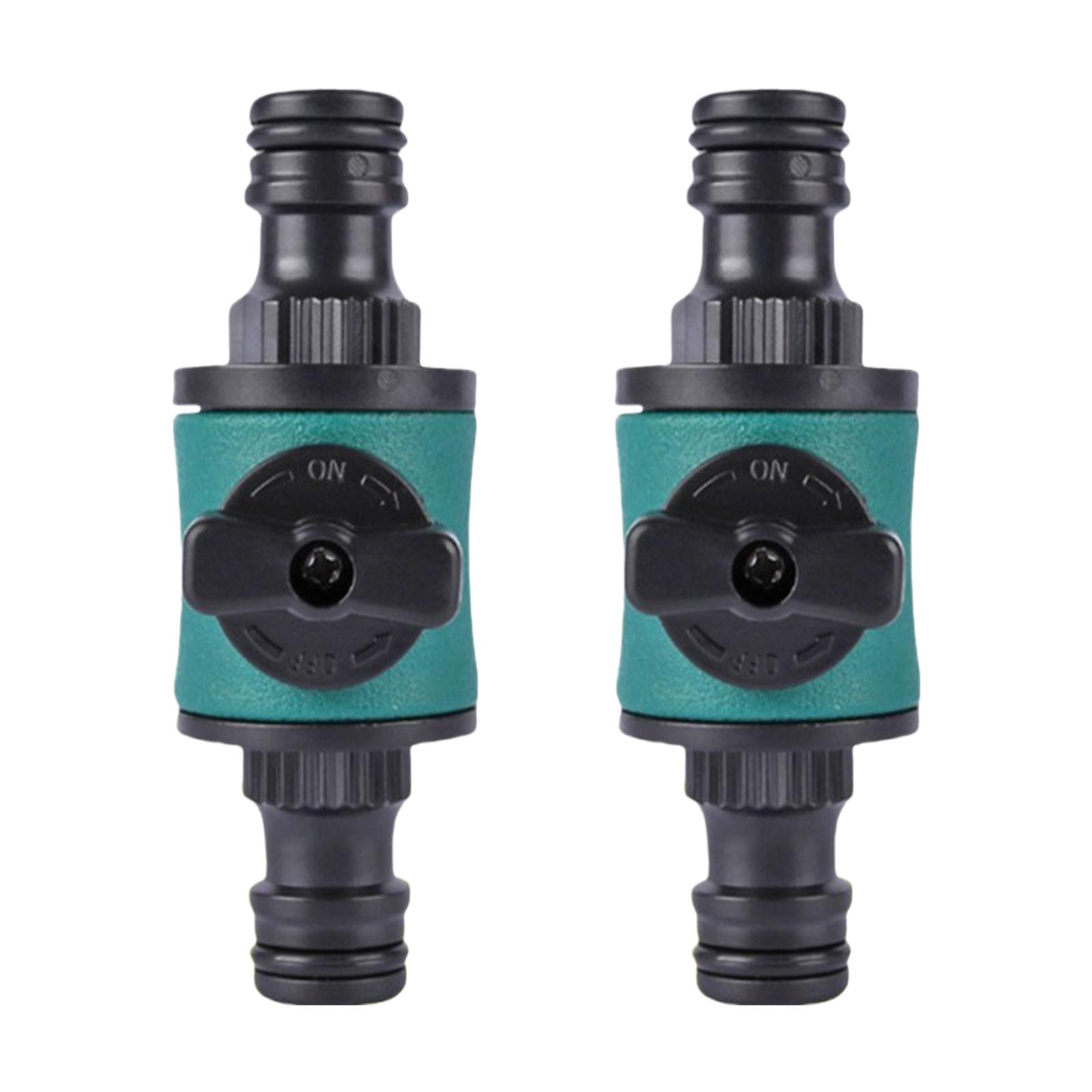 

Quick Connect Coupling Shut Off Valve ABS Flow Control Connector For Garden Hose Irrigation System Water Pipe 1