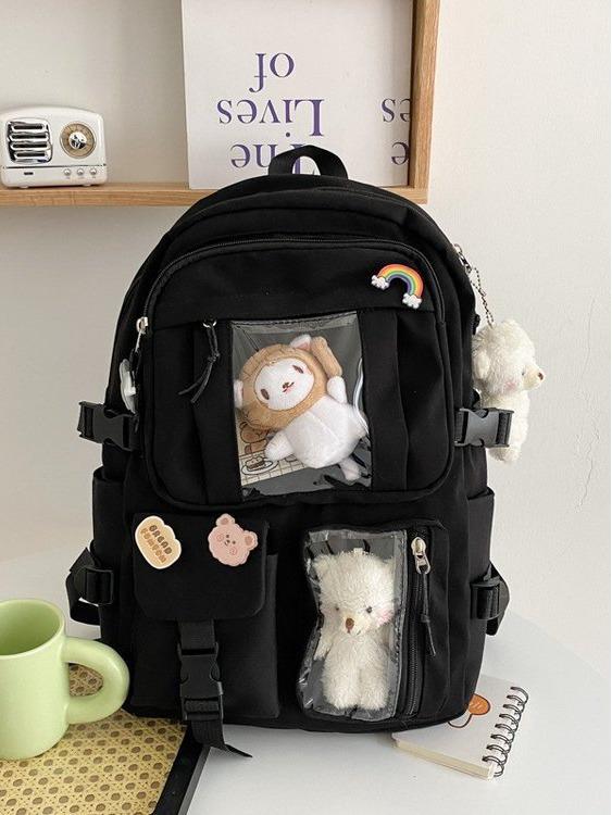 2023 Korean Style Women's Nylon Backpack - Large Capacity for High School Students