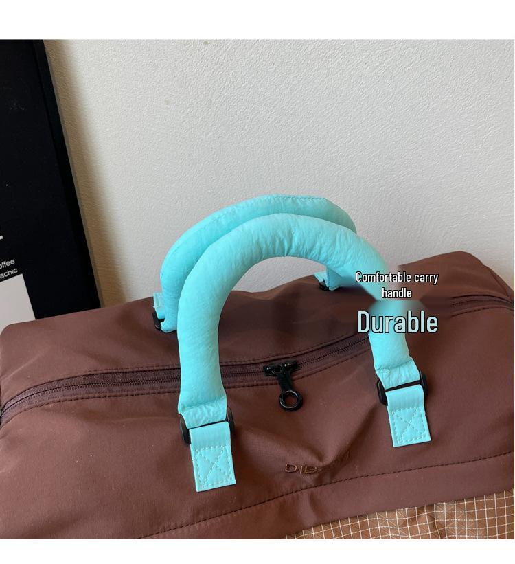 Plaid Handbag: Travel & Fitness Bag with Wet/Dry Separation and Shoe Compartment