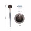 Fan-Shaped Highlighter Brush for Contour & Blush - Professional Makeup Tool