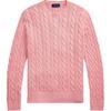 Polo Ensfarget Ribbestrikket Rundhals Strikkegenser Herre topper Rosa 710965867-004