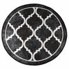 Washable Rug Black and White Ø 120 cm
