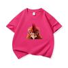 Kids Cotton T Shirt Cute Peeking Chicken Print Crew Neck Short Sleeve Tee Casual Breathable Boys Girls Summer Tops