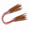 Multicolor Plastic Pipe Carbonized Double Annular Bamboo Sweater Needles(100 Cm39.4 In)