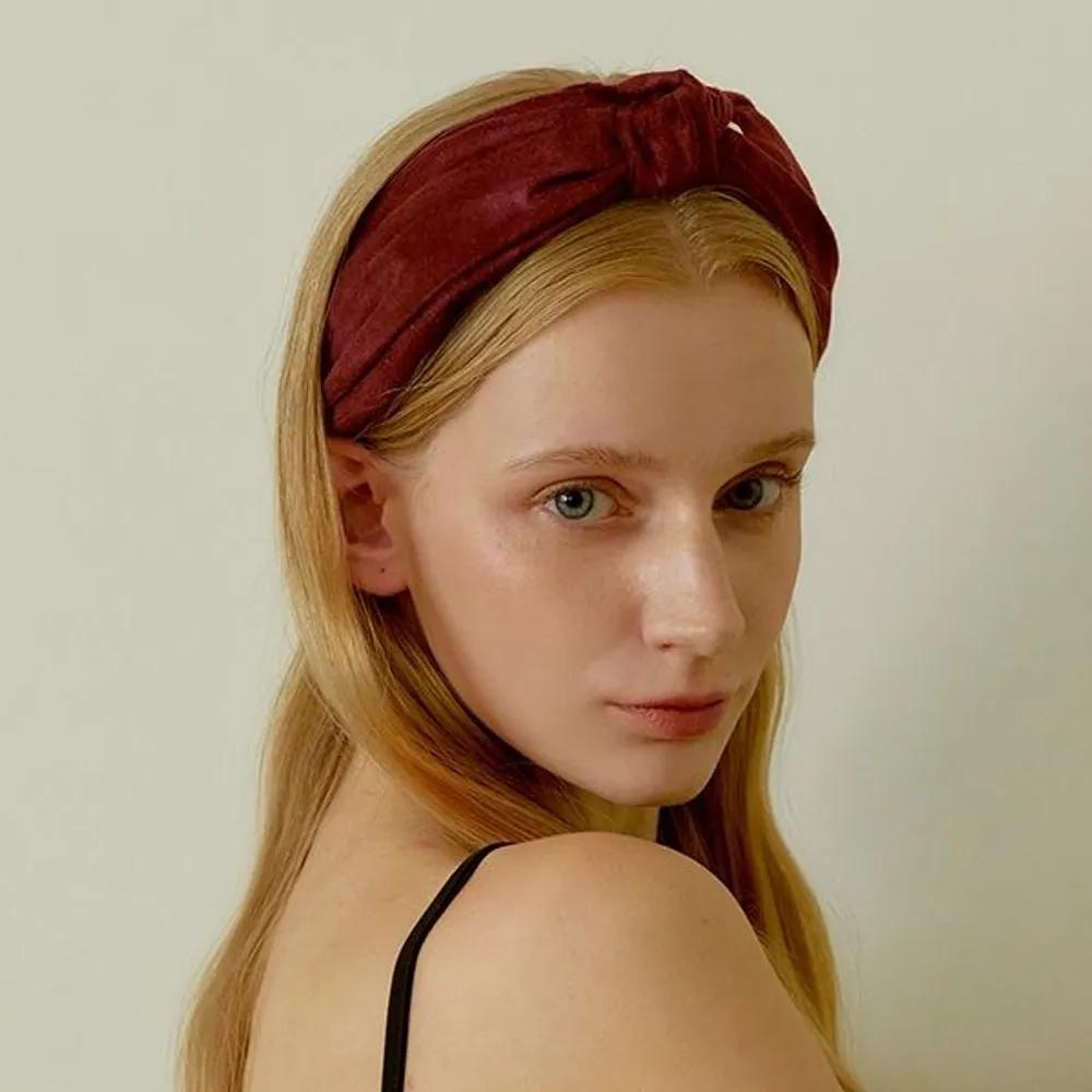 Suede Bandana Hairband JP-23-359HB Camel