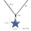 4xFive Point Star Pendant Temperature Change Color Mood Necklace Blank