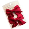Girls' Cute Black Bow Hair Clip Pair - Simple Children's Hair Accessories