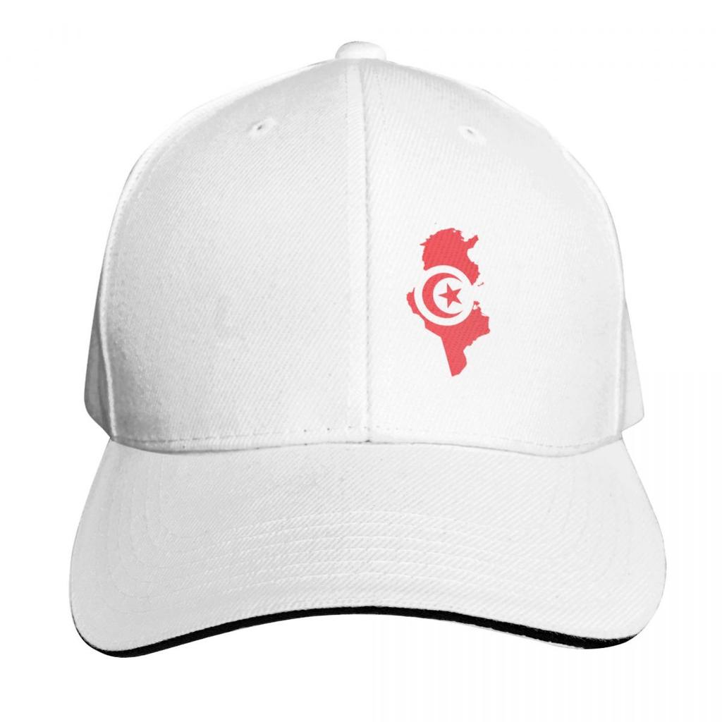 Tunisia Map Flag Arabic Name Baseball Cap Thermal Visor Sun Cap Hats On Offer Rugby Caps For Women Unisexs