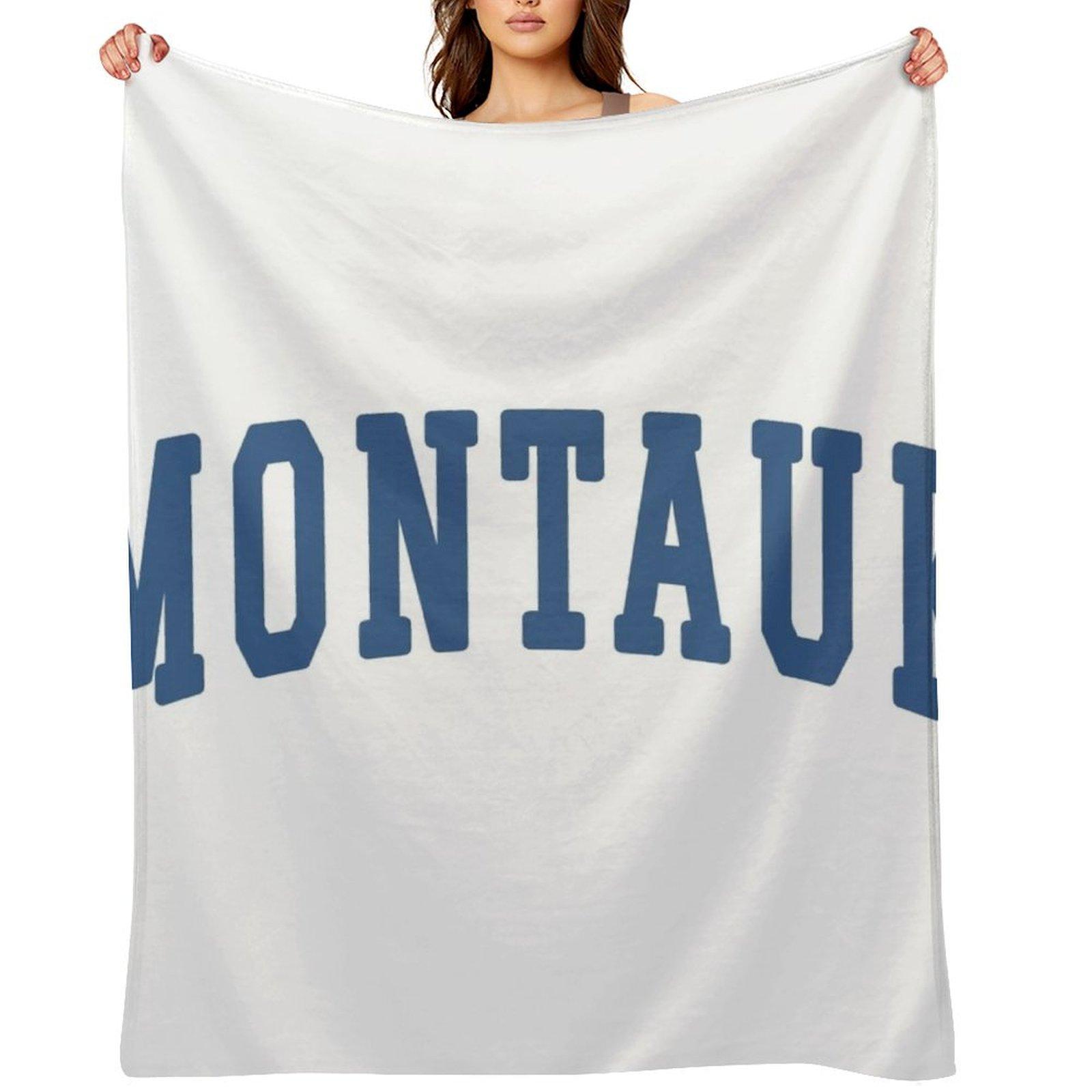 

Montauk New York Blue Throw Blanket christmas gifts Vintage Cute Plaid Single Blankets 102x76cm(40x30in)