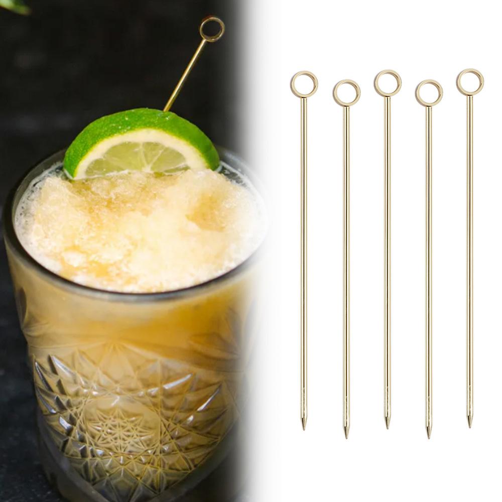 Creative Decoration Kitchen Tools For Drinks Fruit Sticks Fruit Fork Cocktail Picks Toothpicks