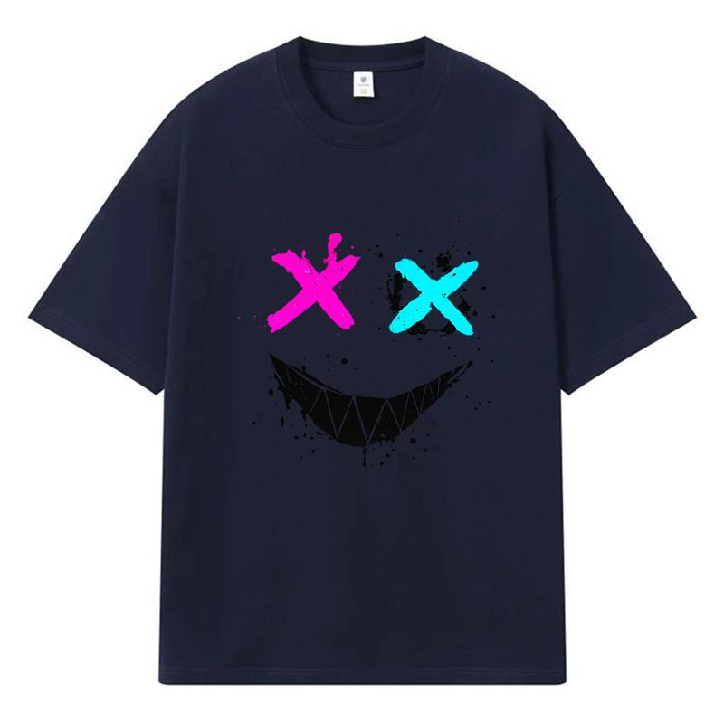2026 T-shirt Divertenti Grafica Stampata Tendenza Streetwear Y2k Harajuku 100% Cotone T-shirt Casual Oversize da Uomo