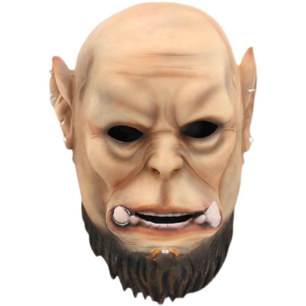 Terrifying World Of Warcraft Orc Mask Resin Facepiece For Halloween And Festive Events