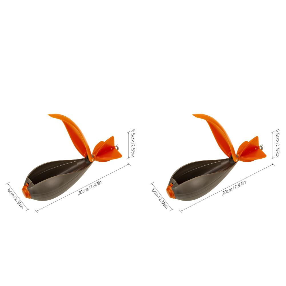 1-2PCS Fishing Rocket Feeder Bait Thrower Carp Feeder Spod Bomb Nesting Tool Float Pellet Position Thrower Fishing Accessories