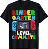 Kindergarten Level Complete Last Day of School Graduate Boys T-Shirt Sons Nephew Graduated Gift Short Sleeve Blouses Graphic Tee