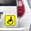 2 PEZZI Segnale Disabili Adesivo per Auto Decalcomania Autoadesiva Per Finestrino Posteriore e Paraurti Auto Adesivo Impermeabile JM06