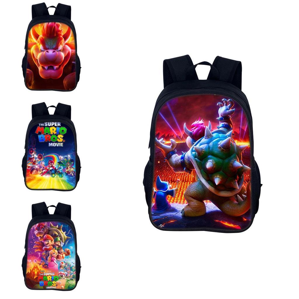 Super Mario Bros Backpack For Kids With Breathable Nylon Material For School Use