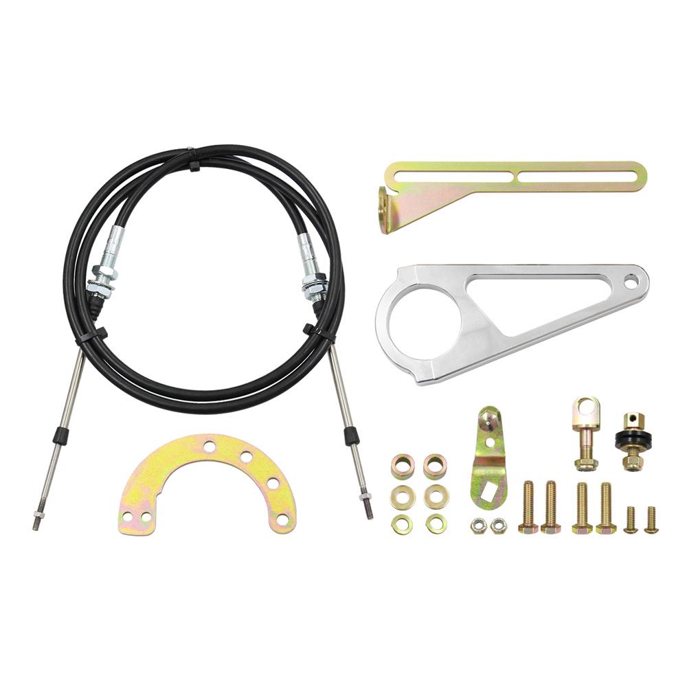 For GM TH350 TH400 700R4 4L60 4L80E Transmission Cable Column Shift Linkage Kit