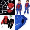 Jarní 2ks Dětské Chlapecké Mikiny Spiderman Top Kalhoty Outfit Set