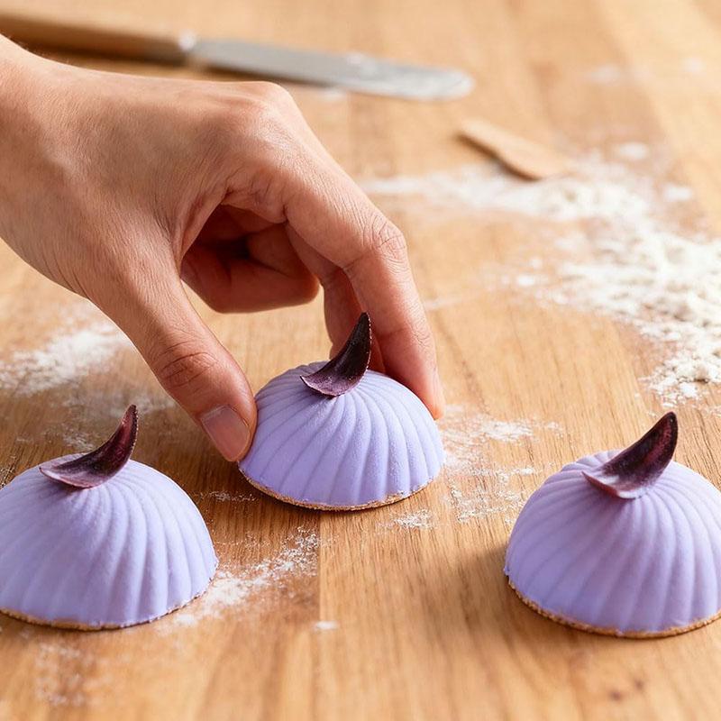 6 Cavity Spiral Shape Silicone Mold Semi Sphere Mousse Cake Baking Pan Chocolate Cheesecake Jelly Dessert Kitchen Bakeware Tools