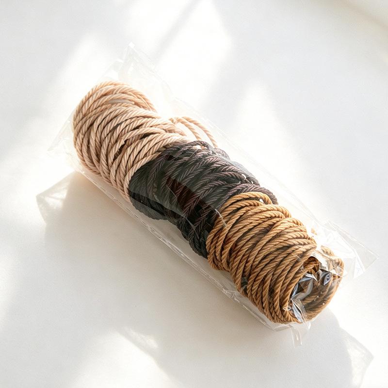 Net Celebrity High Elasticity Thin Hair Tie - Small Circle Style for Girls