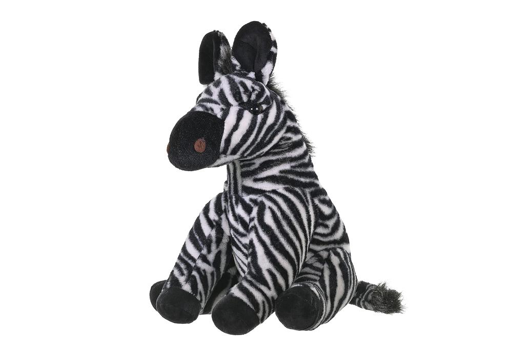 Wild Republic Zebra Plush Toy, Soft and Fluffy, Baby Wild Animal, 12" W20 X D24 X H30cm (19378)