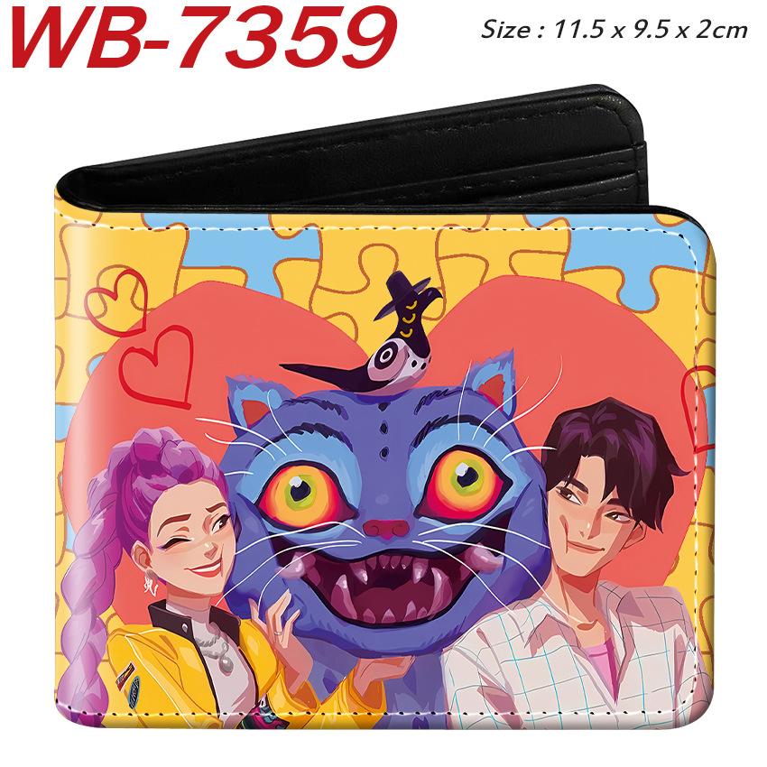 K-Pop Demon Hunters Pu Leather Two-fold Short Wallet and Practical