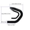 UPANBIKE Bike Drop Handlebars 420mm Bicycle Handlebars Drop Bars Curved Aluminum Alloy Handlebars for Road Bikes and Fixed Gear Bikes 25.4mm